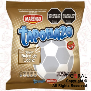 CARAMELO TAPONAZO MASTICABLE DULCE DE LECHE 100 UNIDADES 250 GR x 1